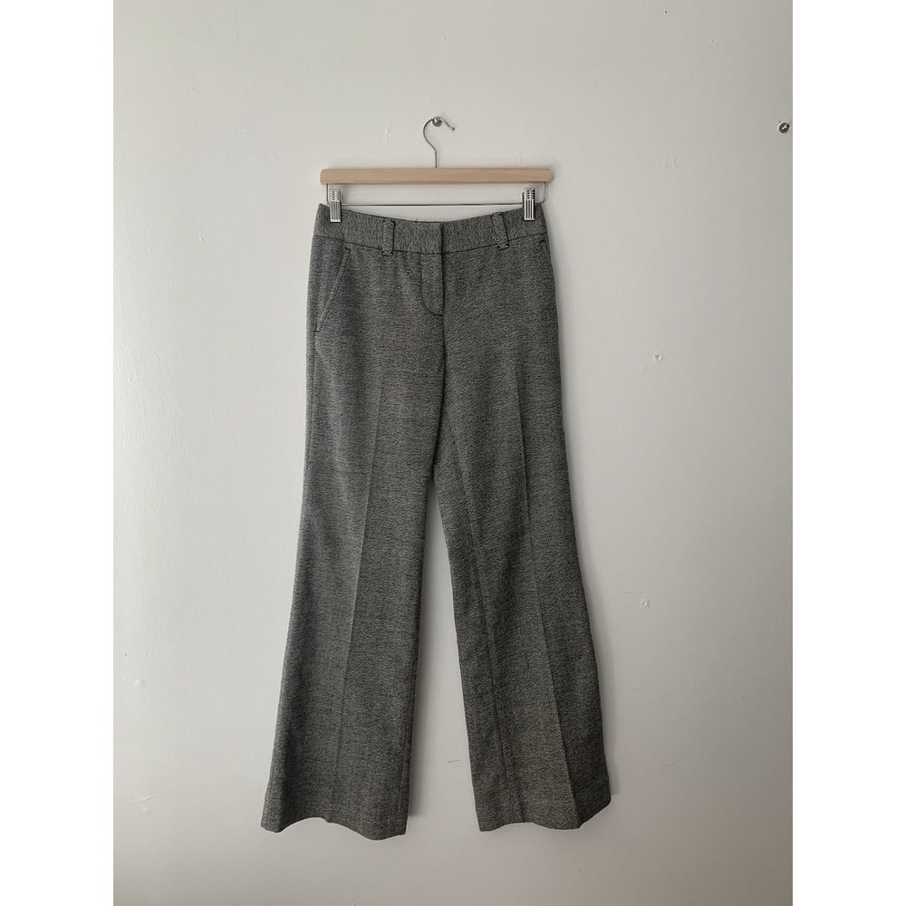 Tory Burch Dress Pants Sz 0 Wool Blend Wide Leg Mid/Low Rise Wear To Work Office
